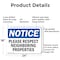 Signmission Please Respect Neighboring Properties, 24 in W x Rectangle, Aluminum OS-2PACK-NS-A-1824-L-17568 - alternate 4